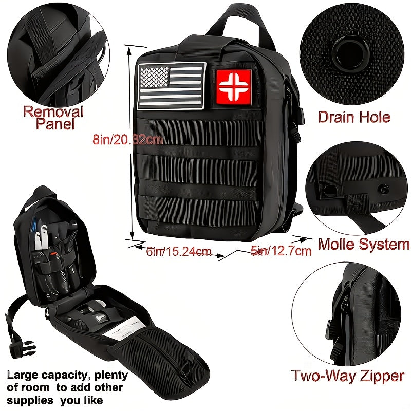 242-Piece Survival Kit – Outdoor Emergency Gear with Fire Starter & First Aid Tools for Camping, Hiking, Travel, Car, and School, Gift for Men & Women, Multiple Colors