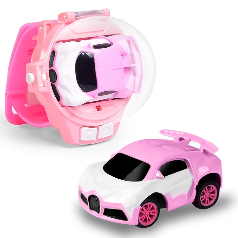 RC Car Watch Toy for Kids – Mini Wearable Remote Control Electric Racing Car, Metal Alloy Stunt Vehicle, Cool Birthday, Christmas, Halloween Gift for Boys and Girls Ages 6+