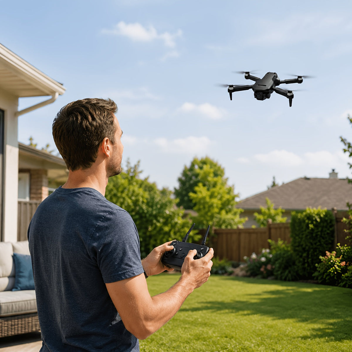Skywing X1 4K Drone with Obstacle Avoidance, Screen Remote Control, USB Charging, Beginner-Friendly for Vlog Photography, Adults, Teens, Gift, Age 18+