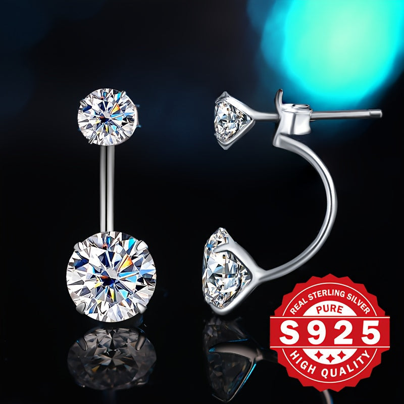 S925 Sterling Silver Earrings for Women – Hypoallergenic Delicate Elegant Studs, Classic Luxury Jewelry for Daily Wear, Parties, and Music Festivals, Perfect Christmas or Birthday Gift