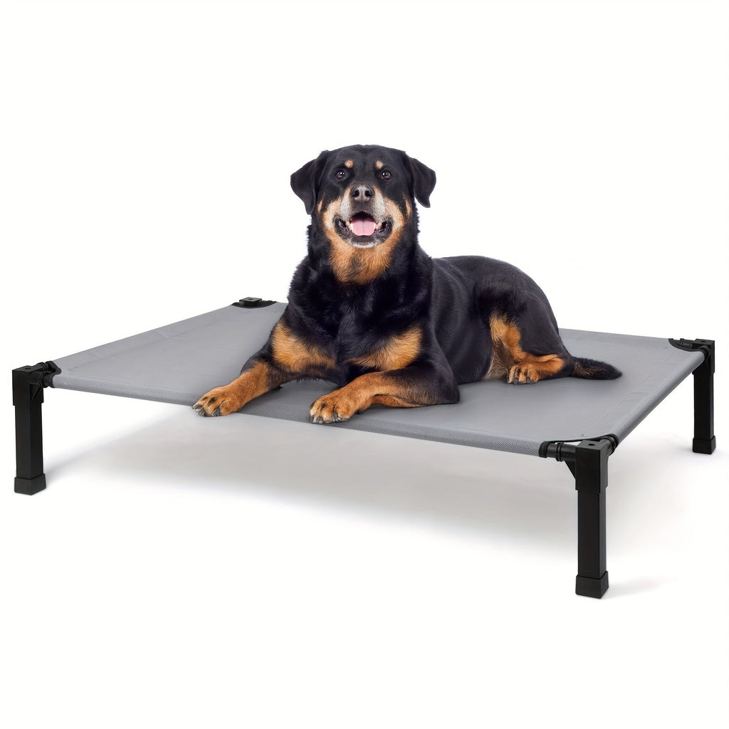Cooling Elevated Dog Bed, Raised Cot with Breathable Mesh and Metal Frame - Washable Portable Dog Cot with Non-Slip Feet for Indoor and Outdoor Use, Multiple Sizes and Colors Available