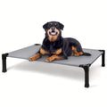 Cooling Elevated Dog Bed, Raised Cot with Breathable Mesh and Metal Frame - Washable Portable Dog Cot with Non-Slip Feet for Indoor and Outdoor Use, Multiple Sizes and Colors Available