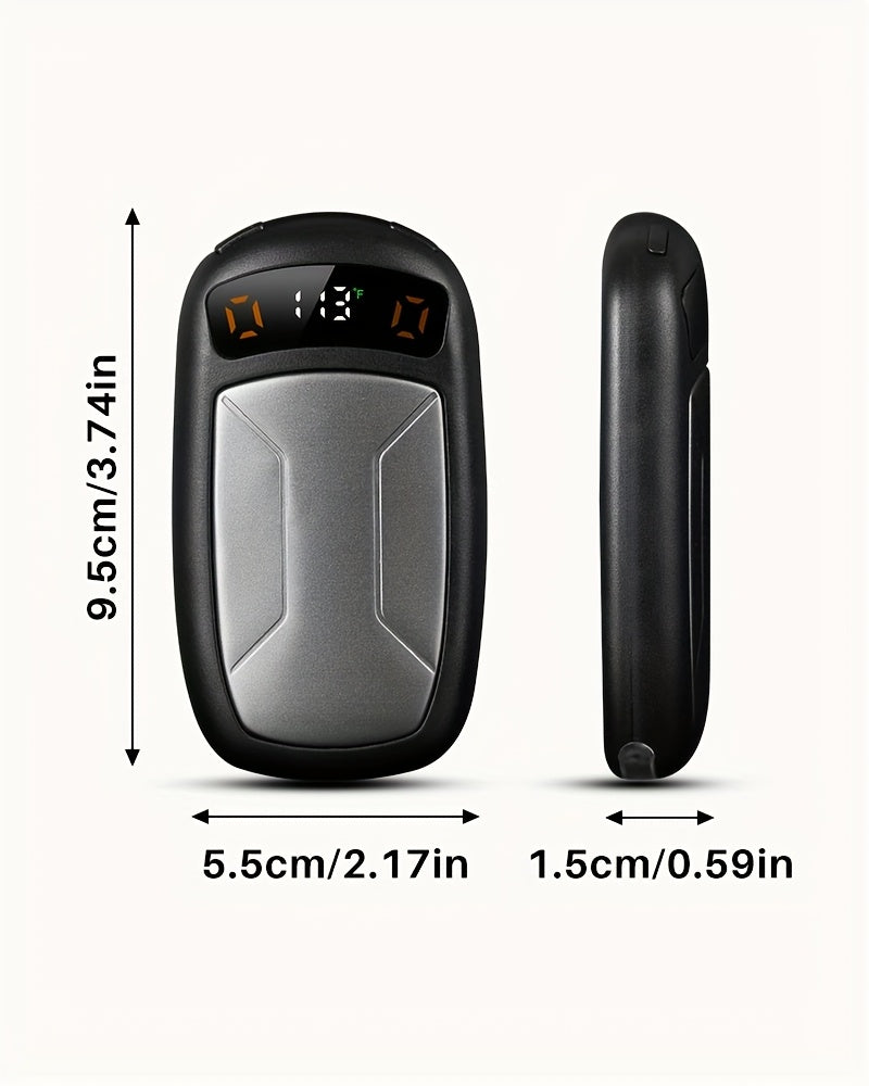 2-Pack Rechargeable Hand Warmers with COB Flashlight & Magnetic Base – 12Hr Heat, Portable Electric Pocket Warmer, Christmas Gift for Women Men Outdoor Winter
