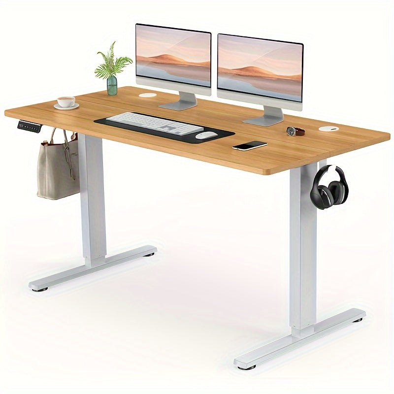 Electric Standing Desk, Height Adjustable 40 48 55 63 Inch – Sit-Stand Desk with Memory Controller & Anti-Collision, Ergonomic Home Office Gaming Workstation, Multiple Colors & Sizes