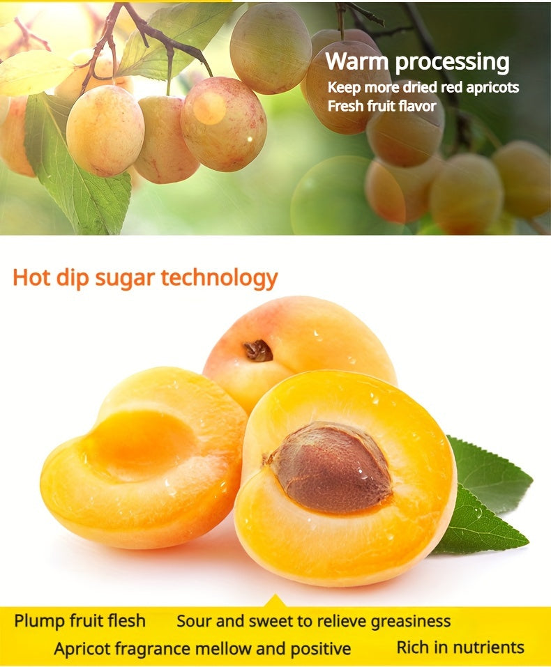 Dried Apricots Snack 3-Bag Pack, Natural Tropical Dried Fruit, Healthy Sweet Snack for Parties, Gifts, and Travel