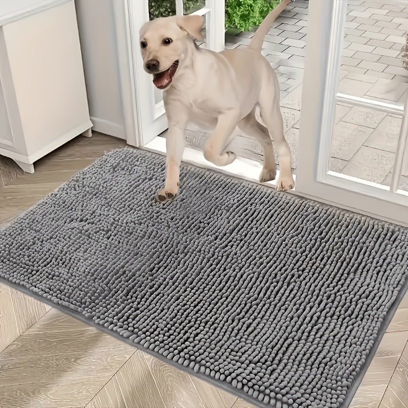 Dog Door Mat for Muddy Paws 2-Pack – Absorbent Non-Slip Washable Microfiber Mud Mat, Quick Dry Indoor Entry Floor Mat for Dogs, Machine Washable, Available in 24x17 & 32x20 inches, 3 Colors