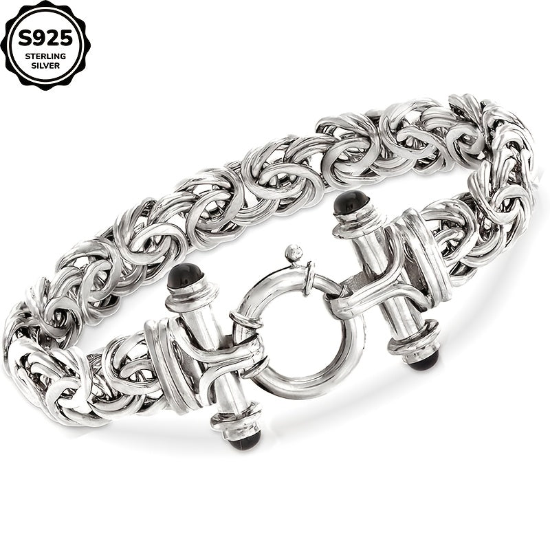925 Sterling Silver Classic Women's Bracelet with Gift Box - Elegant Silver and Gold Wrist Jewelry for Birthday, Valentine's Day, Graduation, Christmas & Special Occasion Gift for Women