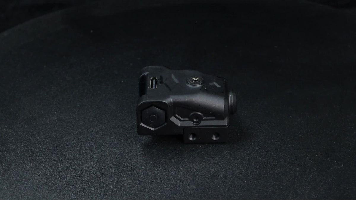 Compact Pistol Laser Sight Green Red Purple Type-C Rechargeable Ultra-Compact Handgun Laser with 20mm Picatinny Rail and Ambidextrous Switch for Most Pistols and Rifles