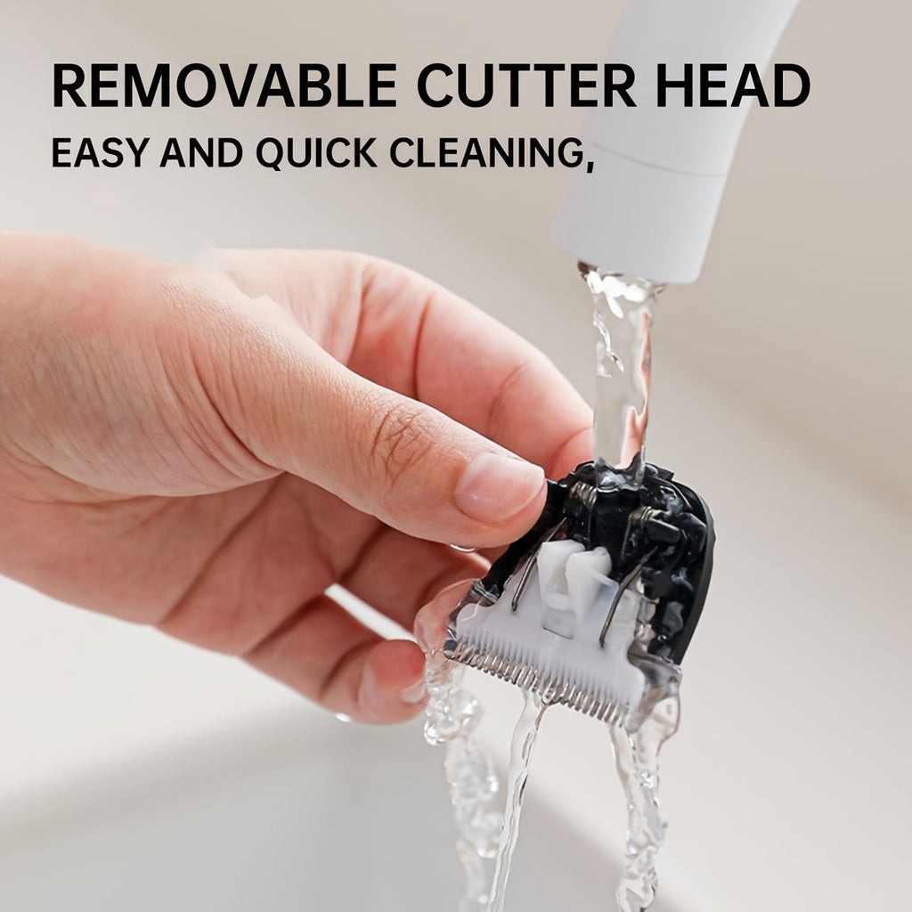 Rechargeable Cordless Pet Grooming Clippers with LED Display - Professional Wireless Dog Hair Trimmer, Detachable Blades, 4 Comb Guides, Low Noise, 3.6V USB Charging, for Dogs, Cats, and Small Animals