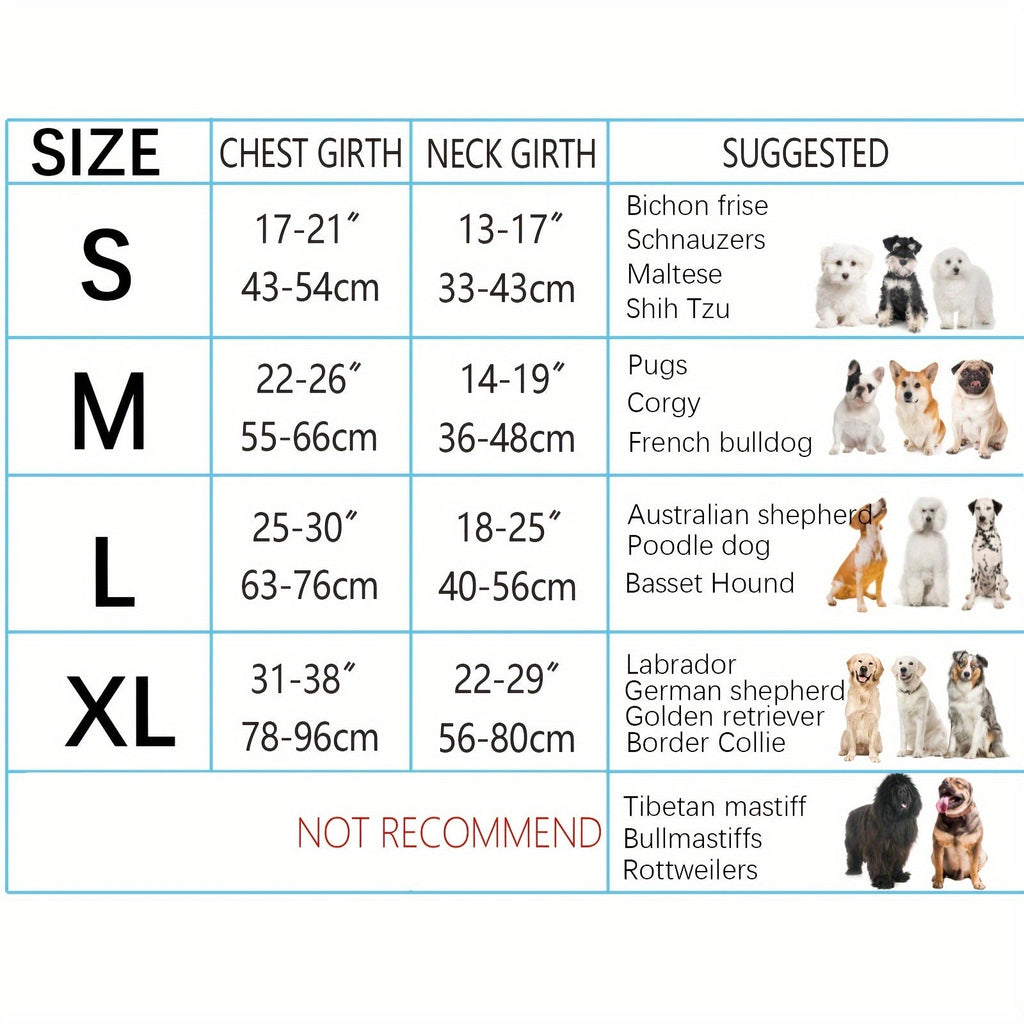 4-Piece Dog Harness and Leash Set, No-Pull No-Choke Reflective Oxford Vest Harness with Leash, Poop Bag Dispenser, and Easy Control Handle for Medium and Large Dogs, Outdoor Training, and Walking
