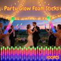 LED Foam Light Sticks Bulk Pack 28, 48 or 100 Pieces – 3-Mode Color Changing Flashing Glow Sticks for Parties, Weddings, Concerts, Birthdays, Halloween, Christmas, Camping and Cheering Events