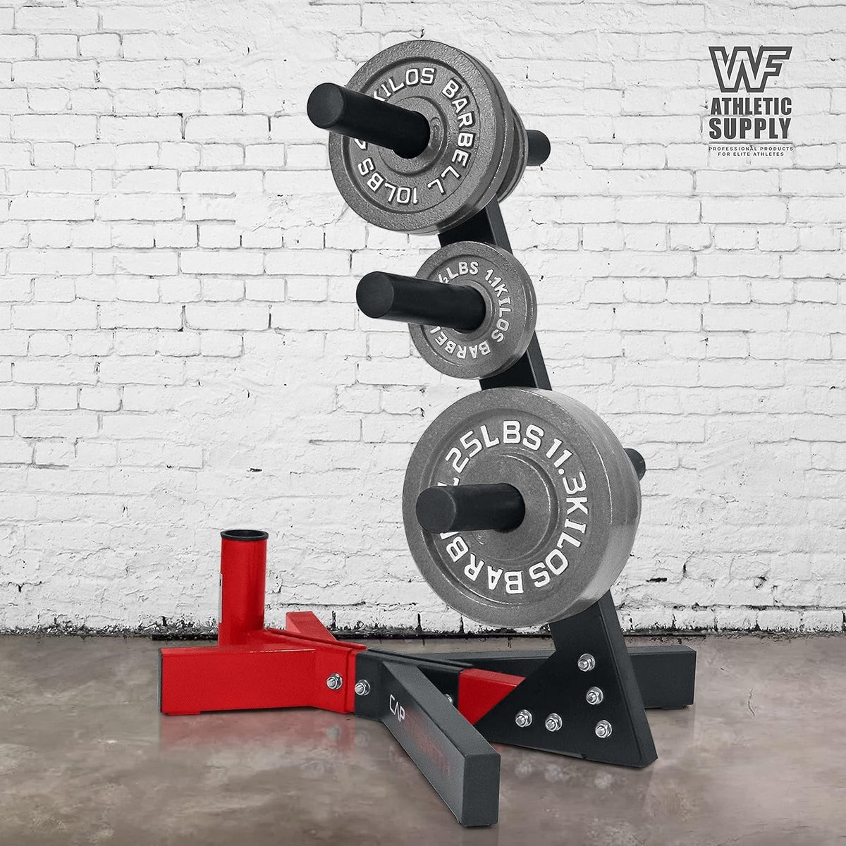 Cast Iron Weight Plates 2-Inch Solid Baked Enamel Finish for Strength Training, Weightlifting, Bodybuilding, Powerlifting, Home Gym Barbell - 2.5, 5, 10, 25, 35, 45, 100 LB