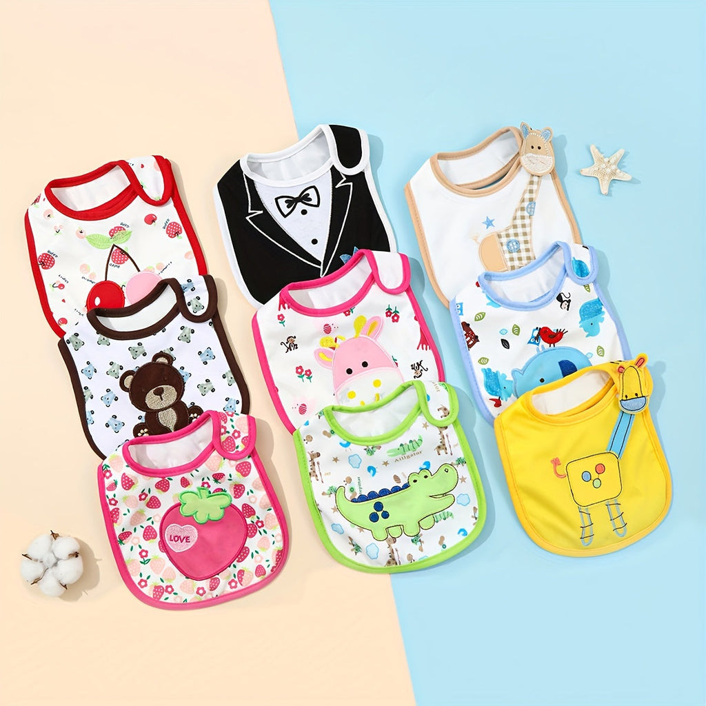 Baby Bibs Set of 5, Soft Newborn Saliva Drool Towel Bandana Bibs for Infant Toddler, Absorbent Feeding Burp Cloth for Boys & Girls, Mixed Color Baby Shower Gift