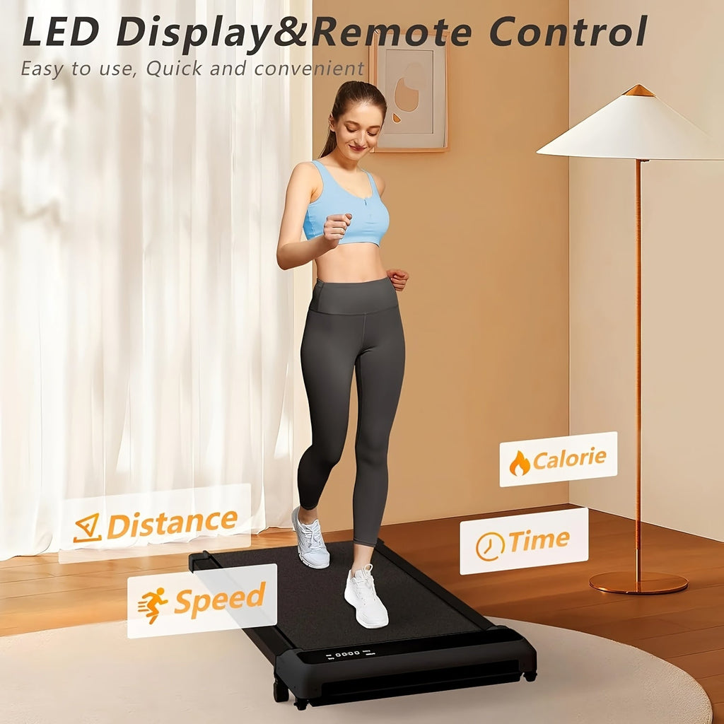 4-in-1 Walking Pad Under Desk Treadmill, LED Display, Compact Folding Design, for Home Office, Small Spaces, Walking & Jogging