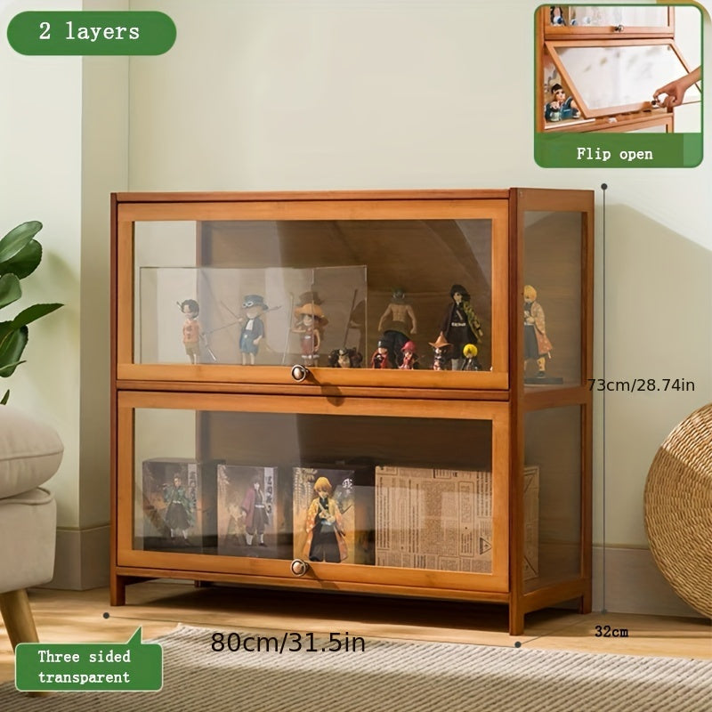 Acrylic Cosmetics Display Cabinet 1–5 Layers Makeup Organizer Display Stand Non-Glass Handmade Shelf for Home Vanity & Countertop
