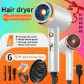 Professional Ionic Hair Dryer with Diffuser & Concentrator - 1600W, 2 Speeds & 3 Heat/Cool Settings - ALCI Safety Plug - Portable Home, Travel & Salon - White, Pink, Green, Red, Purple & Dark Gray