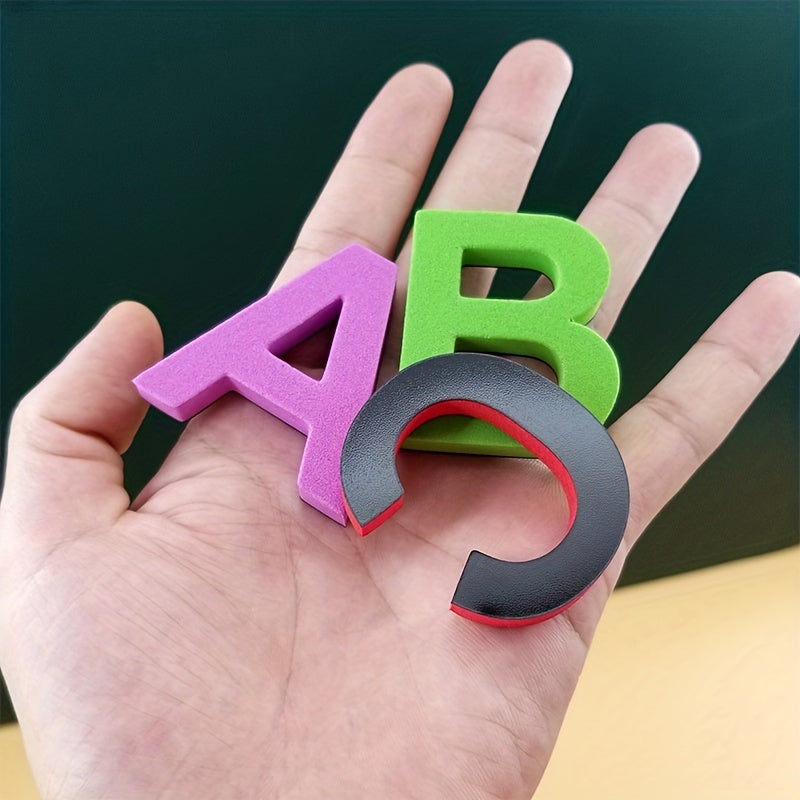 50 Pcs Magnetic Letters and Numbers for Kids, Colorful Alphabet Refrigerator Magnets, Educational Fridge Stickers, Learning Toy for Toddlers, Preschool Spelling, Reading ABCs 123s Gift (Random Colors)