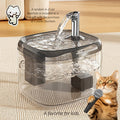 Ultra-Quiet USB Cat Water Fountain – Fully Automatic Circulating Smart Pet Water Dispenser, No Batteries Required, Available in Gray, White & Yellow