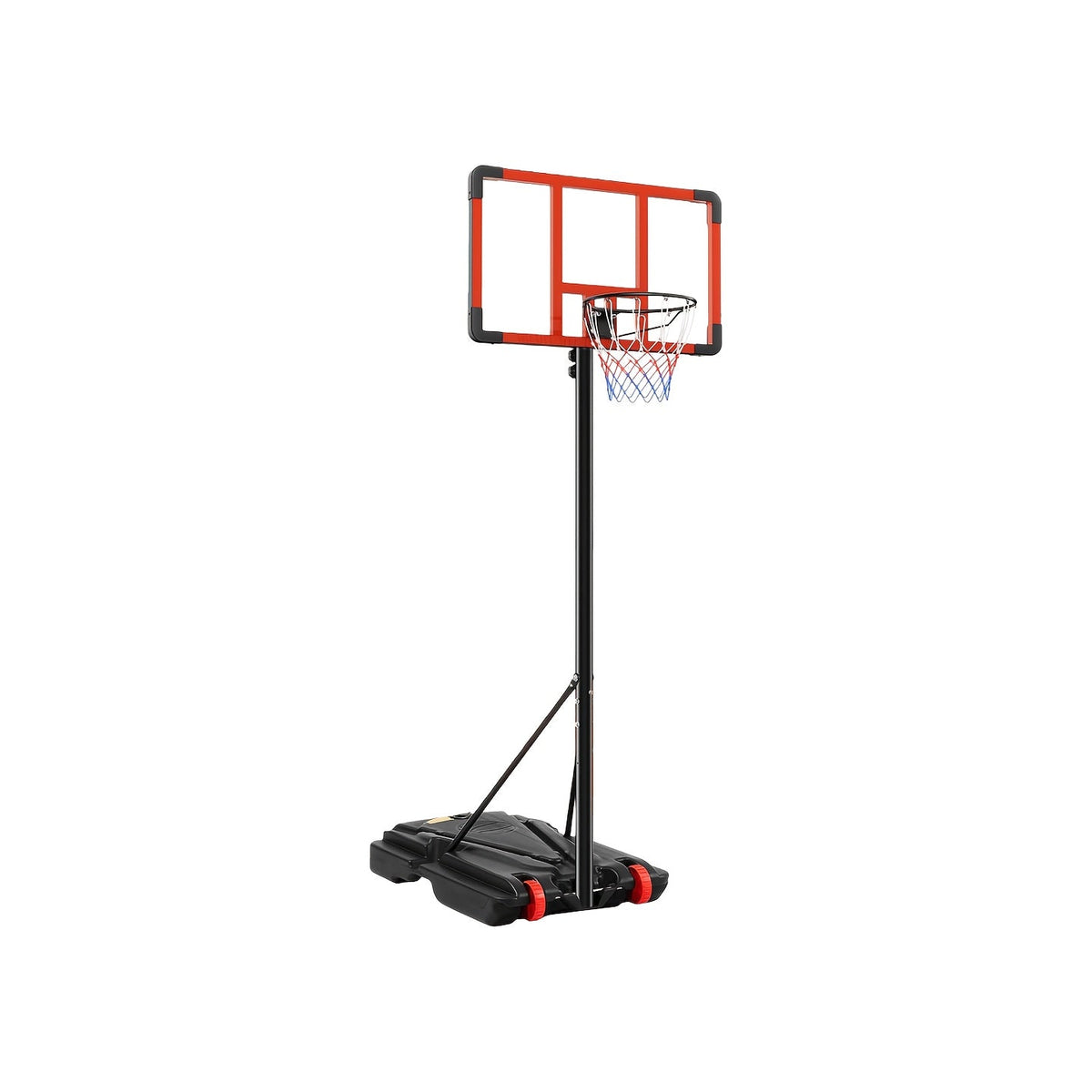 Portable Basketball Hoop 10ft, 44" Shatterproof Backboard, Shock-Absorbent Rim, Easy Height Adjustment, Fillable Base with Wheels, Outdoor Basketball Goal for Backyard Driveway Pool