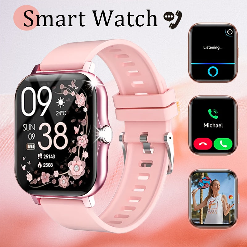 2026 Unisex Smartwatch with Wireless Calling, Dialing, Multiple Sports Modes, Heart Rate Monitoring, Message Notifications, Multi-App Alerts, Fitness Tracker for Men and Women, Compatible with iPhone and Android