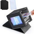 TCG Deck Box for 100+ Double-Sleeved Cards, Commander Display Card Storage Case with 2 Dividers, Top-Sleeve Compatible with MTG Magic the Gathering, Pokemon, Yu-Gi-Oh Trading Card Games - Black, Gray, Blue, Purple, Green