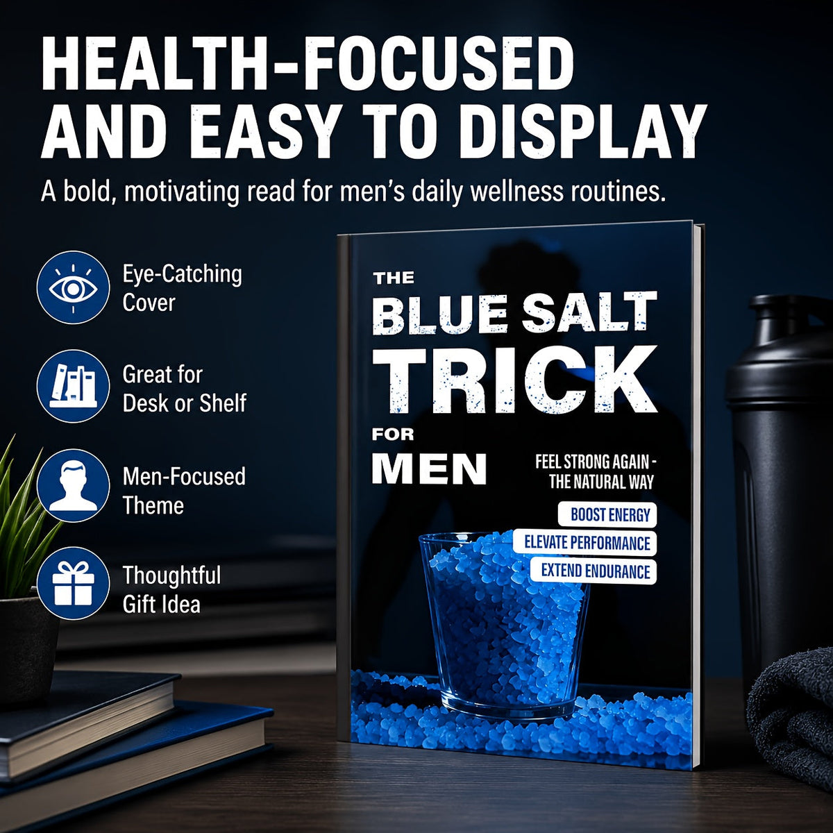The Blue Salt Trick for Men: An Informational Wellness Lifestyle Guide, Daily Habits Handbook, and Personal Development Self-Help Book for Adult Men – A Practical Gift Idea