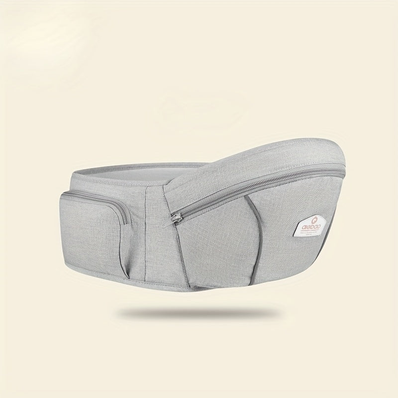 Baby Hip Seat Carrier & Waist Stool, Infant Toddler Carrier Sling with Waist Belt & Hip Seat, Ergonomic Baby Holding Aid, 5 Colors Including Grey Black Green Blue & Khaki