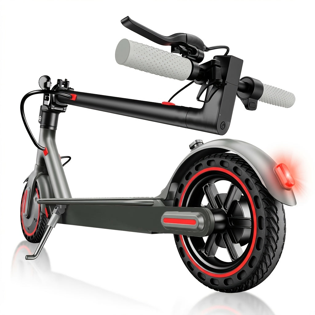 Foldable Electric Scooter for Adults, 350W Brushless Motor, Dual Drum Brakes, 8.5-Inch Solid Tires, 3-Speed LCD Display, 265 lbs Max Load, 3-Second Folding Portable Urban Commuter E-Scooter