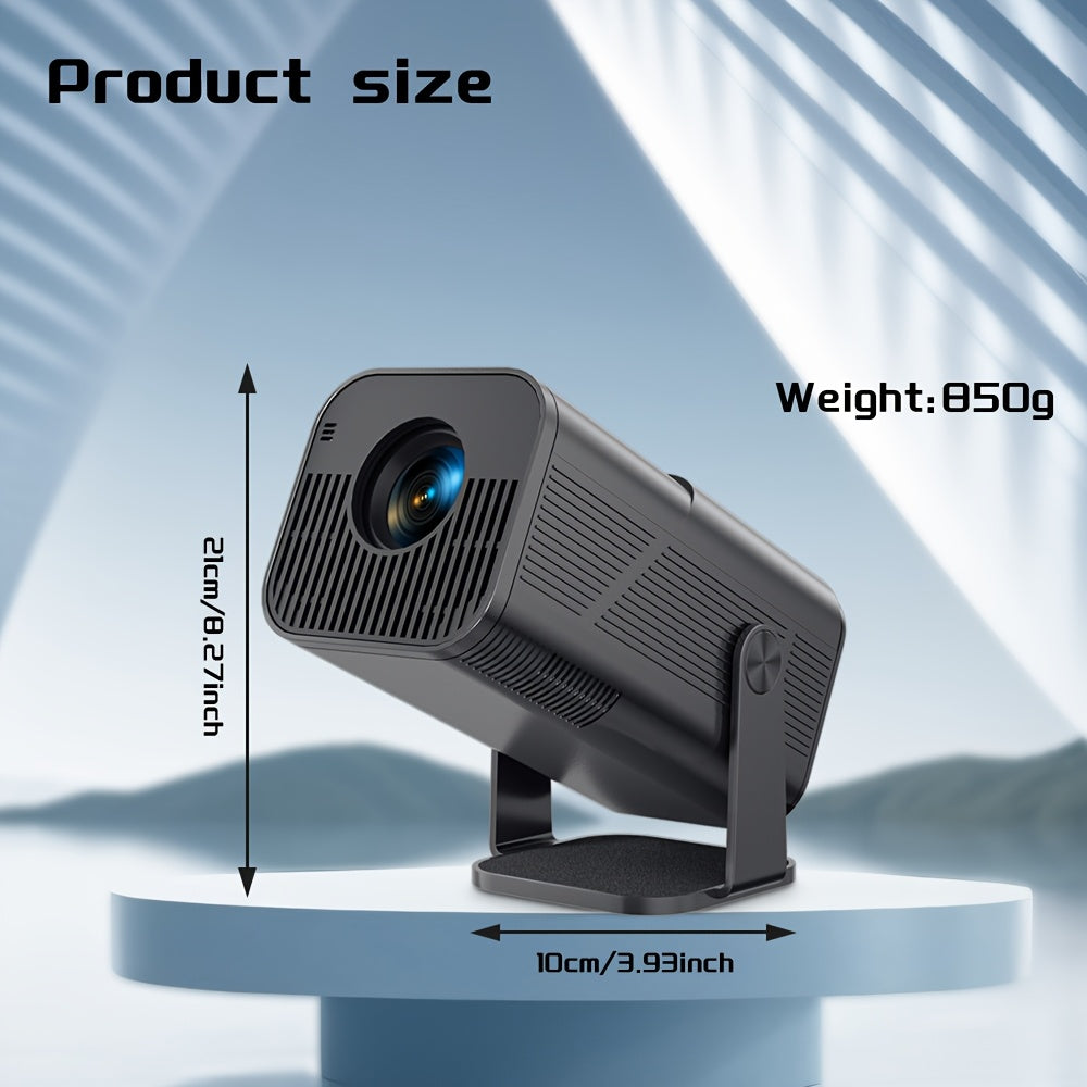 AMOVFILM Advanced Portable Smart Projector with WiFi 6 & 4K Video Decoding, 1080P Native Resolution, Built-in Android 11, Home Theater & Outdoor Movie Projector, Mobile Screen Mirroring, Multiple Colors