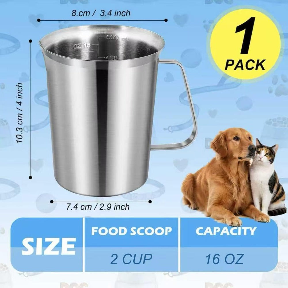 宠物食品量勺——洗碗机适用注塑量杯，适用于猫、狗及鸟类食品，可精准控制每日喂食量及体重管理