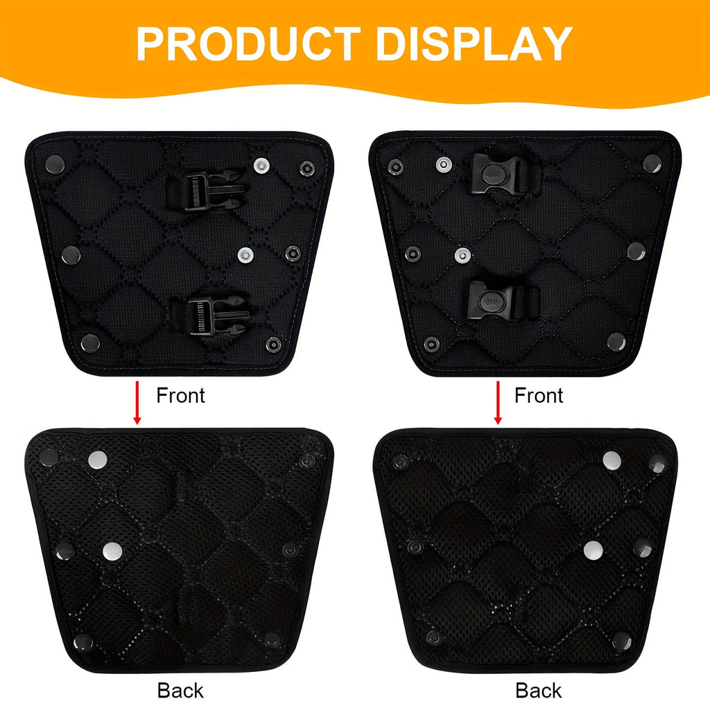 Child Car Seat Belt Protector & Shoulder Cover Set, Baby Safety Seat Anti-Kick Strap Pad for Car Stroller & Multi-Scene Use, 5 Colors Including Black Grey Sky Blue & Navy