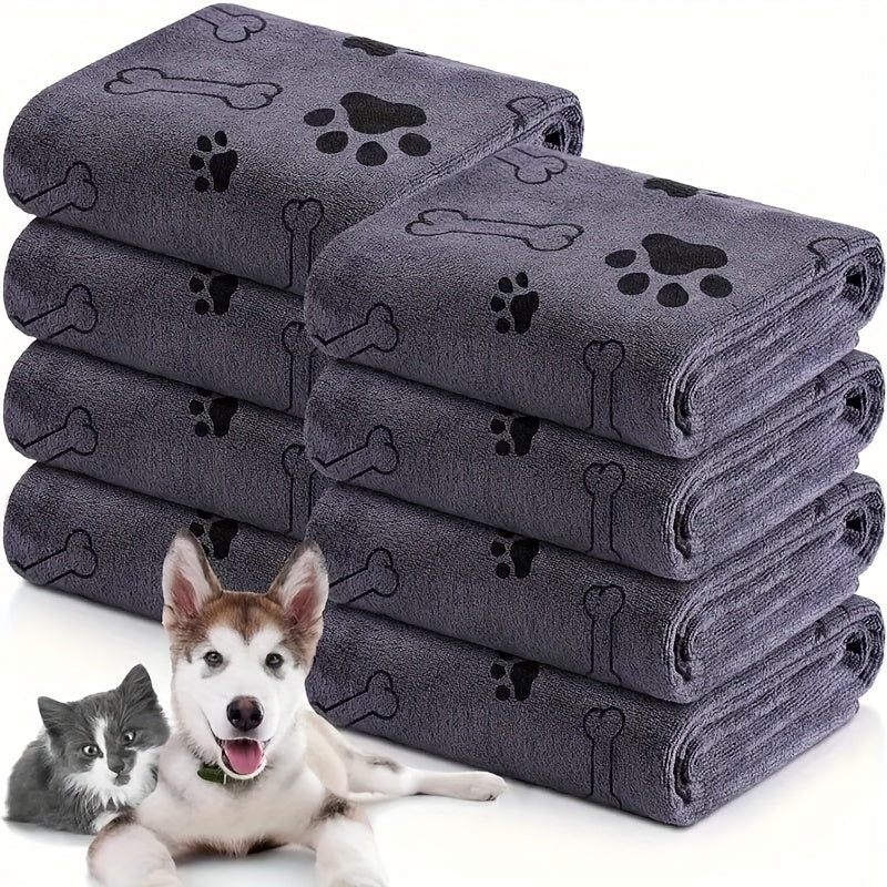 Large Pet Bath Towel for Dogs & Cats, 40x24 Inch Super Absorbent Quick-Dry Microfiber Dog Towel, Soft Drying Blanket for Bathing, Grooming & Beach – Pet Supplies Gift