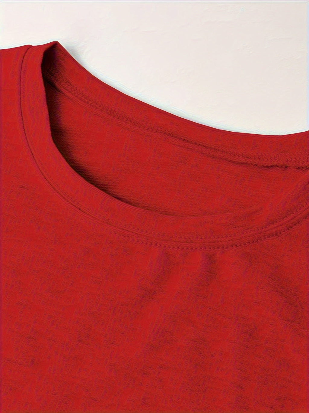 Valentine's Day Women's Crew Neck Heart Print Sweatshirt, Casual Fall/Winter Pullover, Cozy Graphic Top, Red, Sizes S-XXL, US Shipping