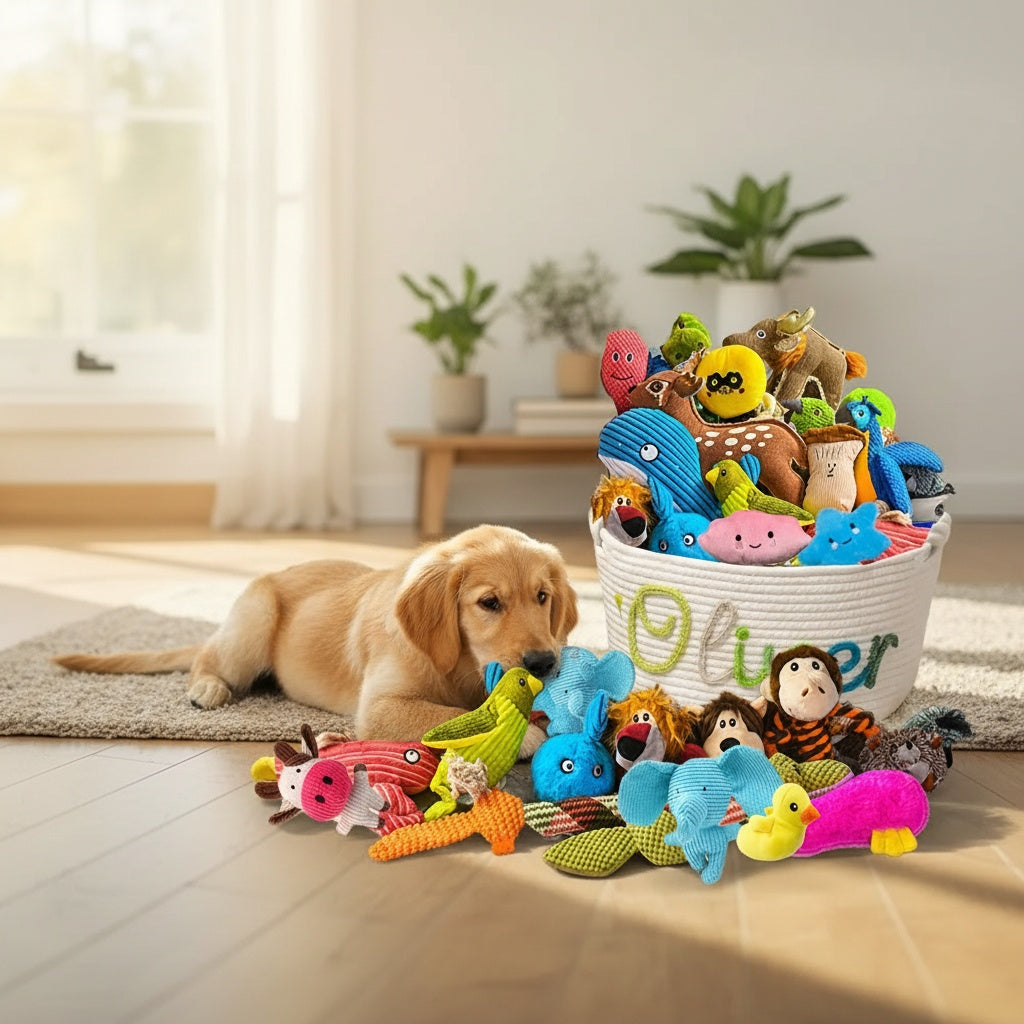 20Pcs Chew-Resistant Dog Toy Gift Box – Assorted Set of Interactive Tug-of-War & Play Toys for Small Dogs, Random Styles, Keep Your Dog Entertained