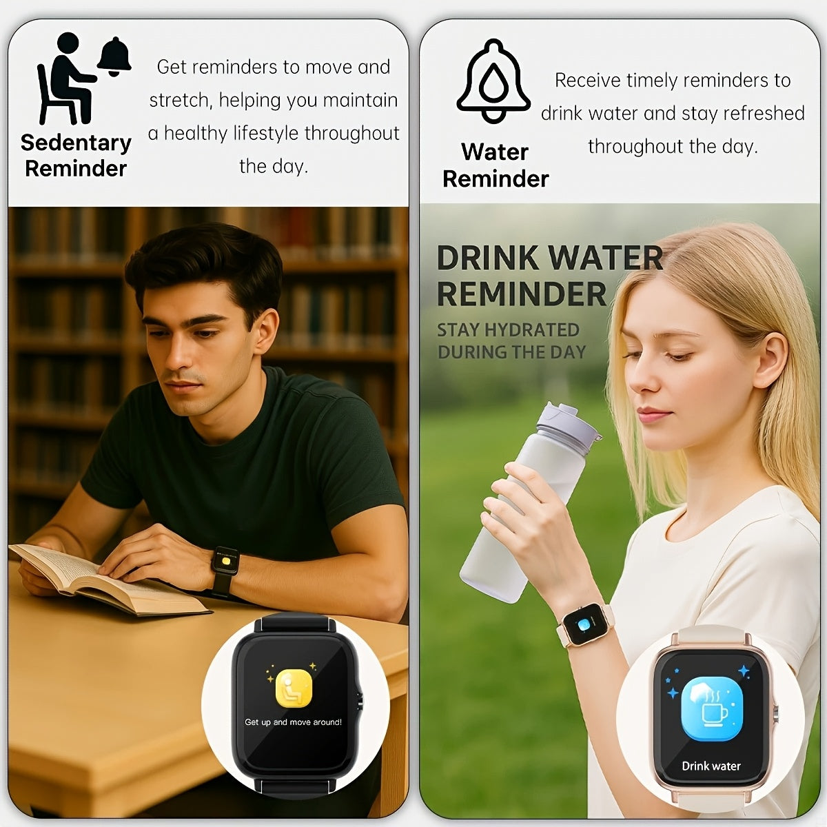 2026 Unisex Smartwatch with Wireless Calling, Dialing, Multiple Sports Modes, Heart Rate Monitoring, Message Notifications, Multi-App Alerts, Fitness Tracker for Men and Women, Compatible with iPhone and Android