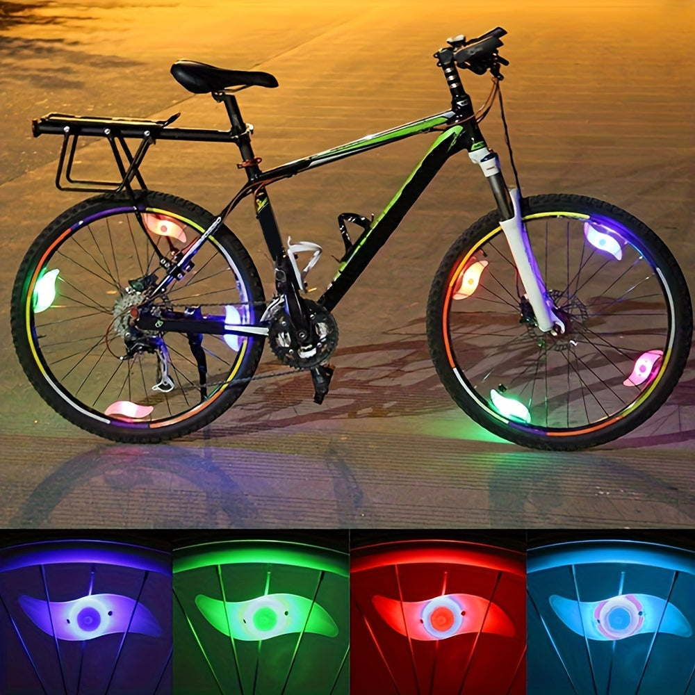 LED Bike Spoke Lights 8-Pack Bicycle Wheel Tire Lights Waterproof Safety Night Riding Lights 360° Visibility for Road and Mountain Bikes, Cycling Accessories Gift for Adults, Kids, Men, and Women