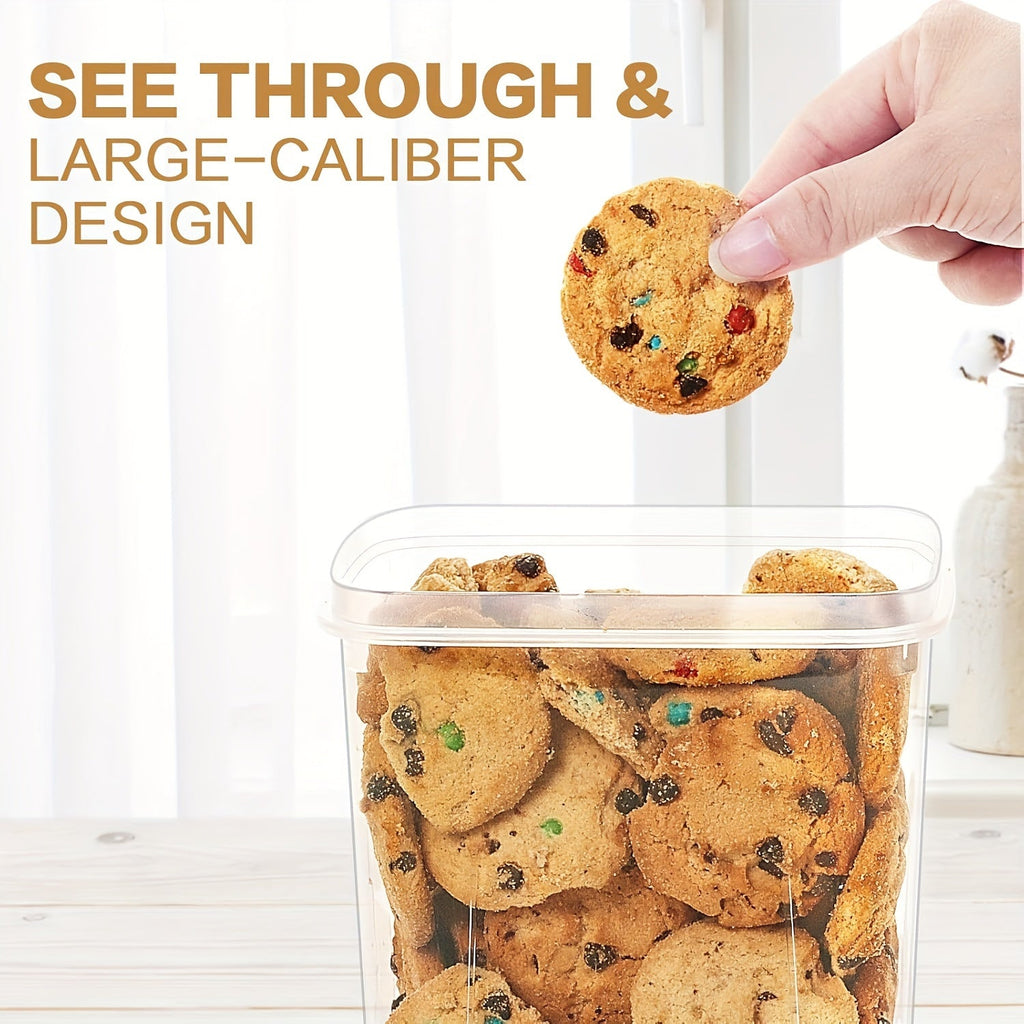 Airtight Food Storage Containers 64-Piece Set with Labels & Marker, BPA-Free Plastic Canisters with Lids for Kitchen Pantry Organization, Flour, Sugar, Cereal, and Dry Food Storage – 32 Containers + 32 Lids