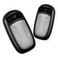 2-Pack Rechargeable Hand Warmers with COB Flashlight & Magnetic Base – 12Hr Heat, Portable Electric Pocket Warmer, Christmas Gift for Women Men Outdoor Winter