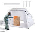 VEVOR Portable Spray Paint Booth Tent - 120"×84"×72" (7.5×5.2×5.2 ft), Pop-Up Paint Shelter, Vented, Stakes & Ropes Included - Furniture, Crafts, Airbrush & DIY Painting
