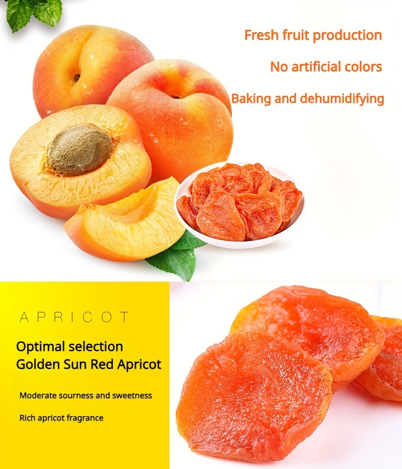 Dried Apricots Snack 3-Bag Pack, Natural Tropical Dried Fruit, Healthy Sweet Snack for Parties, Gifts, and Travel