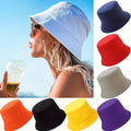 4-Pack Foldable Bucket Hats for Men and Women - Soft Solid Color Packable UPF Sun Protection Hats for Outdoor Beach, Hiking, Fishing, Camping, and Travel, Unisex Summer Hat (Random Colors)
