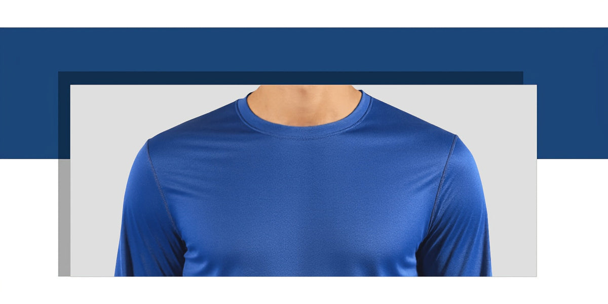 Men's Quick-Dry Long Sleeve Shirts 5-Pack, Moisture-Wicking Breathable Athletic Workout Tops - Anti-Odor Stretchy Running Gym Training Shirts, S-XXL