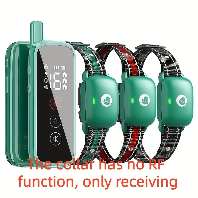 Dog Training Collar with Remote, 3 Training Modes (Beep, Vibration, Shock), E-Collar for Medium to Large Dogs, Smart Icon Remote Receiver Function