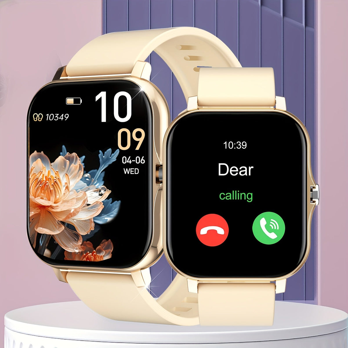 Large Screen Smart Watch, HD Voice Call, Fitness Tracker, Unisex, Compatible with iPhone and Android, Multiple Sports Modes, Heart Rate Monitor, Message Reminder, Outdoor Sports, Daily Wear, Holiday Gift