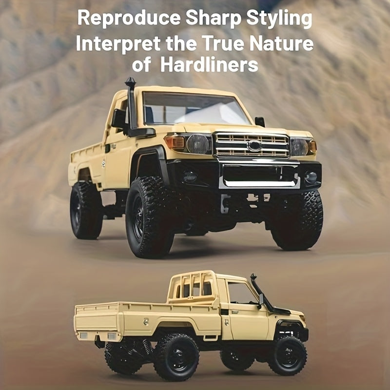 MN-82 1:12 Scale Off-Road RC Climbing Car, 2.4GHz Four-Wheel Drive Dual Speed All Terrain Remote Control Truck, Collectible Model for Adults and Kids, Indoor/Outdoor Gift