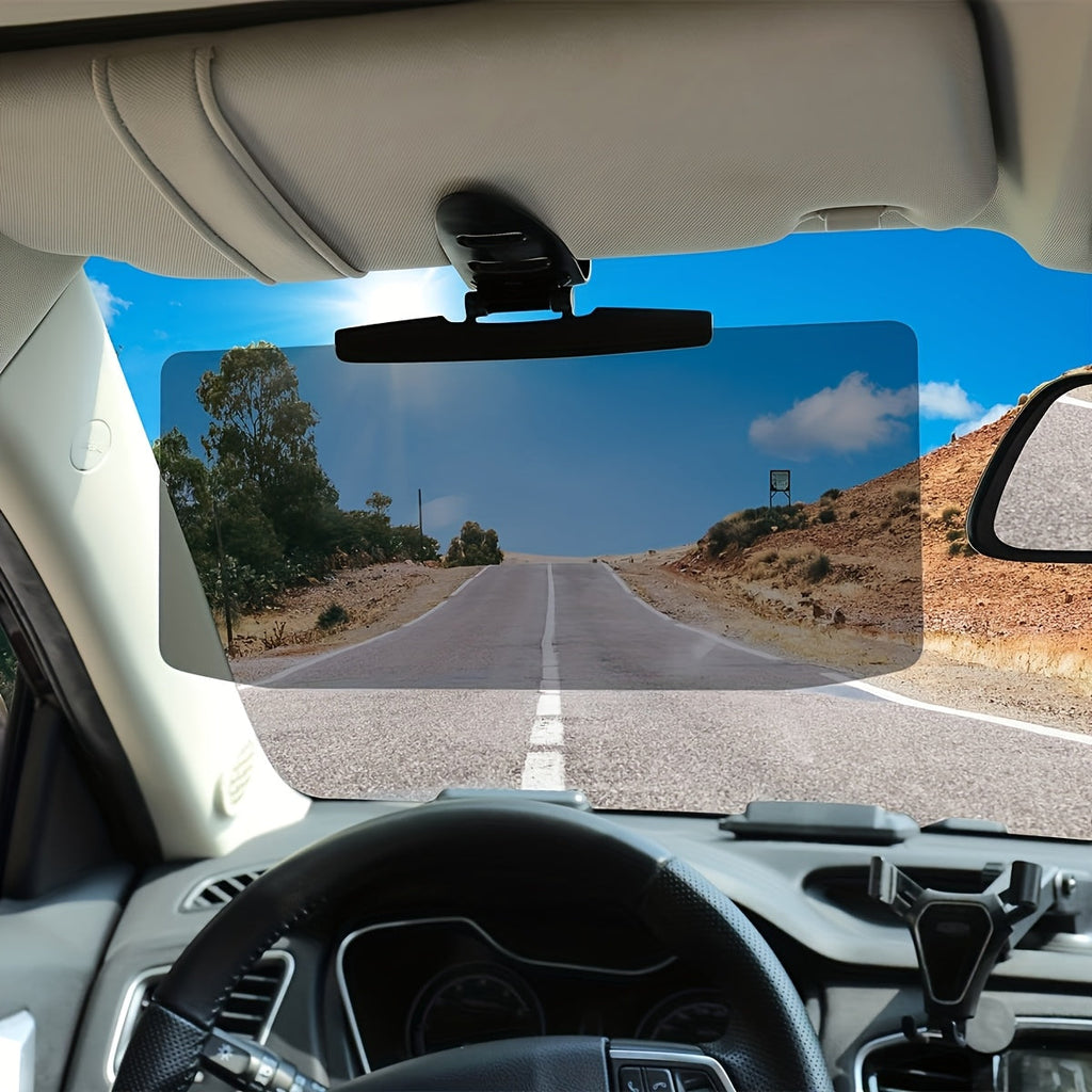 Car Sun Visor Extender, UV400 Polarized Anti-Glare Shield, Adjustable Clip-On Sun Blocker, Universal Fit for Safe and Comfortable Day and Night Driving