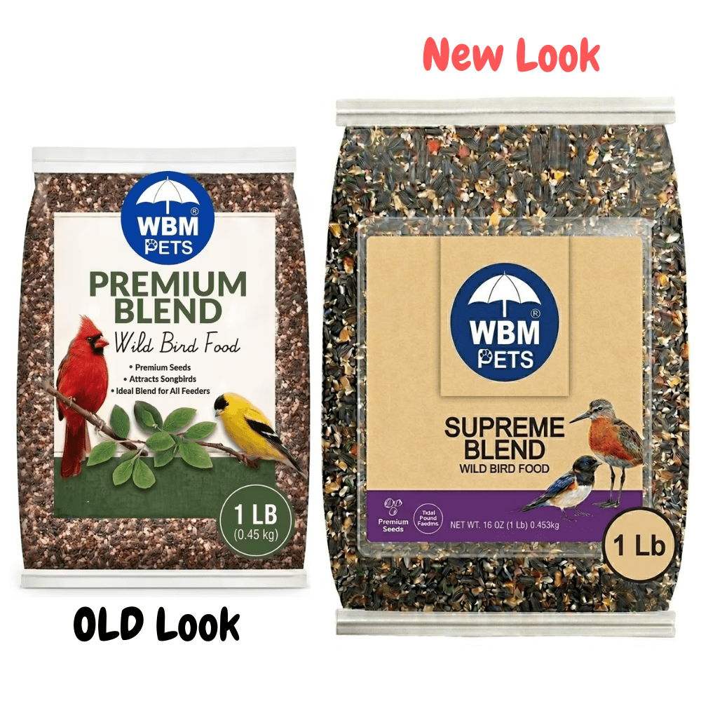 Premium Wild Bird Seed 1 lb No-Filler Songbird Food for Hanging Feeders, Lawn Stands, and Ground Feeders, Year-Round Outdoor Bird Feeding, Attracts Songbirds