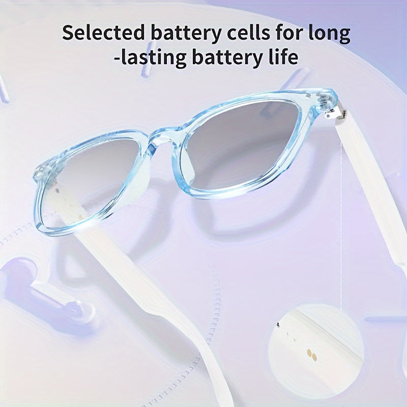 Smart Audio Glasses Bluetooth 6.0 – Auto-Dimming Photochromic Lenses, Anti-Blue Light, Music & Phone Calls, Converts to Sunglasses in Seconds, Multiple Frame Colors