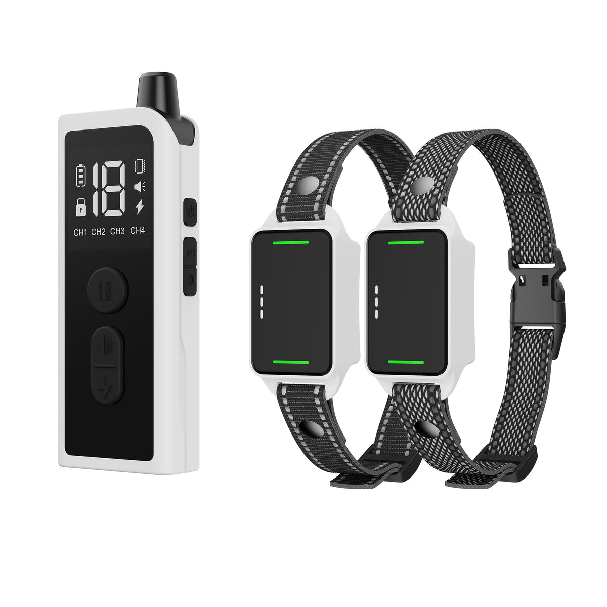 Dog Training Collar with Remote – Rechargeable E-Collar with Shock, Vibration, and Tone Modes, 2.4G Wireless Remote, USB Charging, Safe & Effective Pet Trainer for Small, Medium, and Large Dogs, 1pc & 2pc