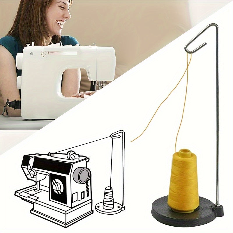 Portable Sewing Machine Thread Holder Universal Spool Stand Detachable Thick Base Home Travel Compatible with 195 Countries Sewing Accessory
